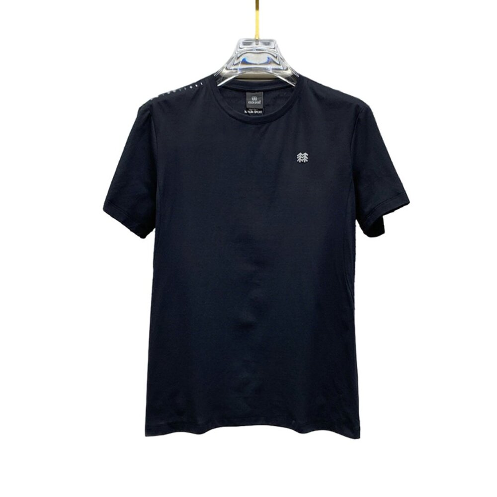 Black Quick-Drying Round Neck Short-Sleeved T-Shirt Kolon Sport